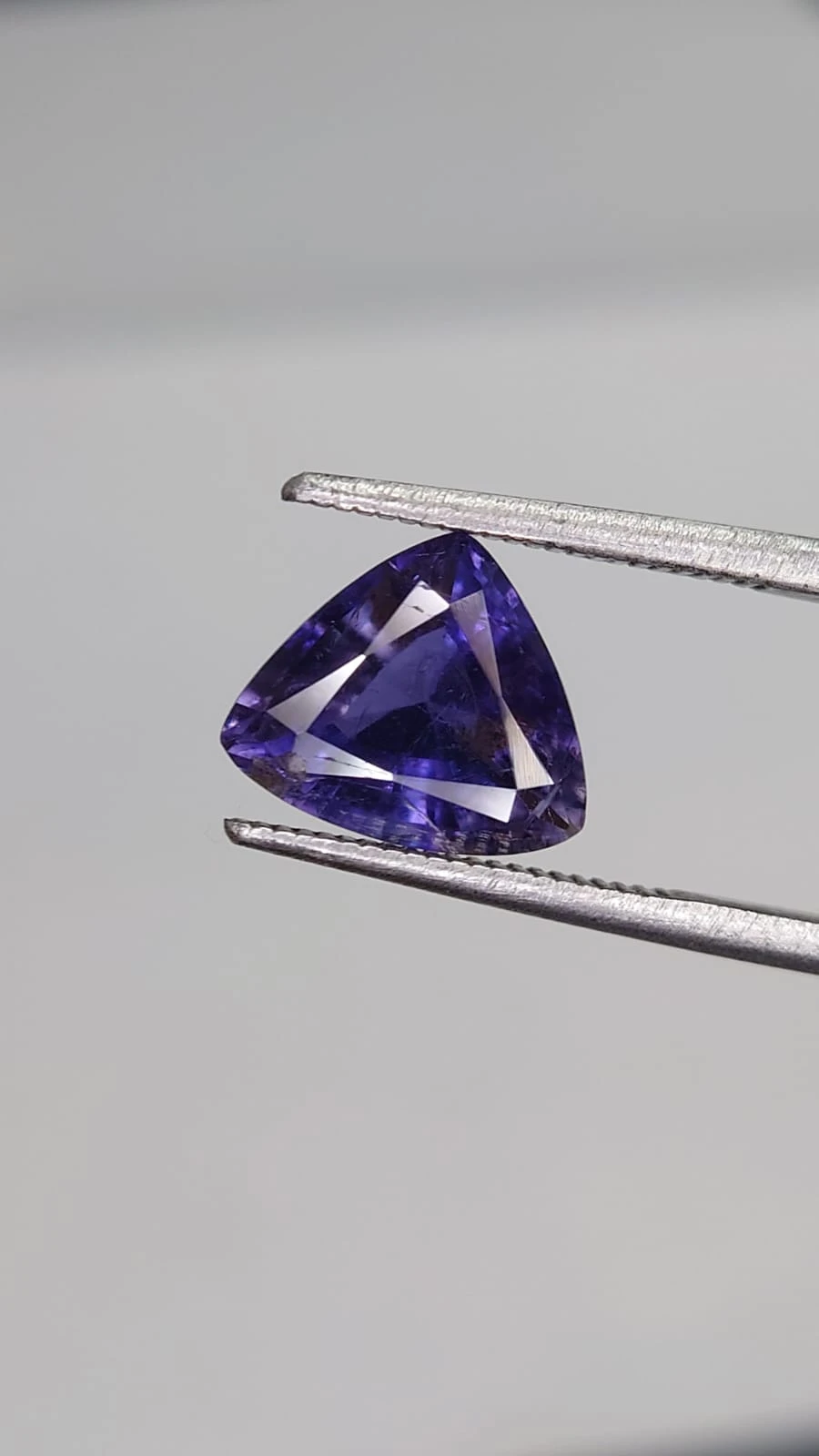 2.14ct Natural Iolite Triangular Cut From Madagascar — view 6